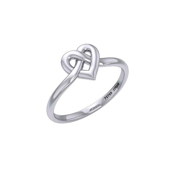Celtic Heart Silver Ring TRI2390 - Jewelry